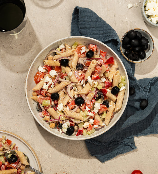 Verse maaltijd thuisbezorgd Den Haag Delft Leiden Rotterdam Sport Meal penne feta olijven